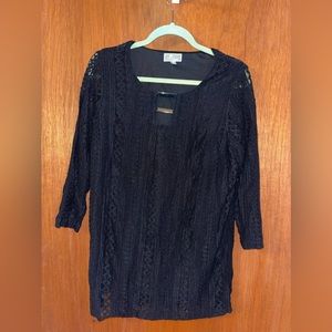 Black laced blouse